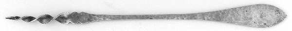 Jefferson-Hand Hammered (Sterling, 1903) One Tine Butter Pick