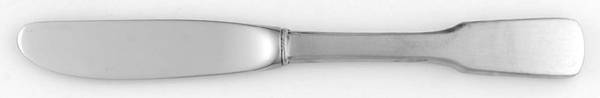 Jefferson (Pewter) Modern Hollow Butter Spreader (Stainless)
