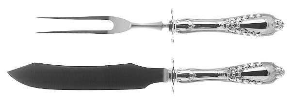 John Hancock (Sterling, 1911) Small Stainless Blade 2-Piece Steak Carving Set