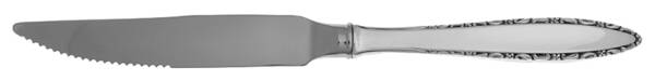 Lace Point (Sterling, 1965) Steak Knife Individual Hollow, Serrate HC