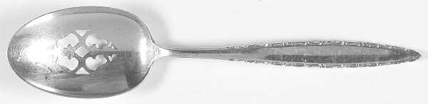 Lace Point (Sterling, 1965) Pierced Tablespoon (Serving Spoon) by Lunt Silver