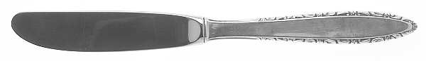 Lace Point (Sterling, 1965) Modern Hollow Butter Spreader (Stainless) by Lunt Silver