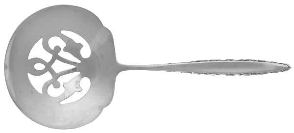 Lace Point (Sterling, 1965) Solid Bon Bon Spoon with Pierced Bowl by Lunt Silver