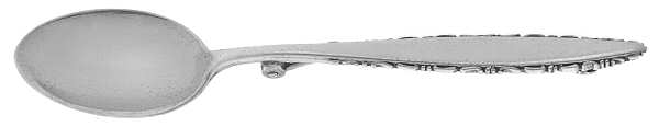 Lace Point (Sterling, 1965) Lapel Pin by Lunt Silver