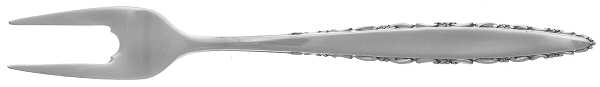 Lace Point (Sterling, 1965) Short Handle Pickle/Olive Fork by Lunt Silver