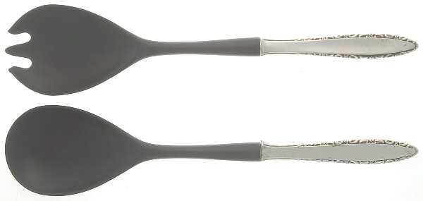 Lace Point (Sterling, 1965) Plastic Bowl 2-Piece Salad Set by Lunt Silver