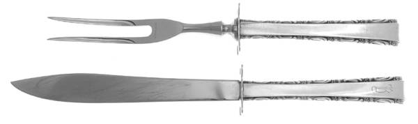 Madrigal (Sterling, 1962) 2 Piece Small Carving Set W Sterling Guard