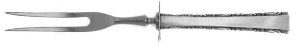 Madrigal (Sterling, 1962) Small Carving Fork Stainless Prong W/Sterling Guar