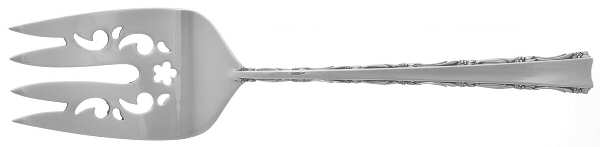 Madrigal (Sterling, 1962) Medium Solid Cold Meat Serving Fork by Lunt Silver