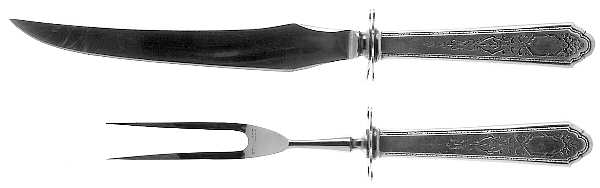 Mary II (Sterling, 1923) Small Stainless Blade 2-Piece Steak Carving Set
