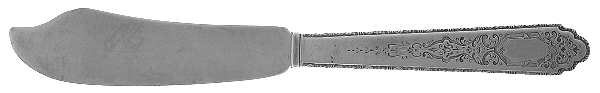 Mary II (Sterling, 1923) Flat Handle Butter Spreader by Lunt Silver