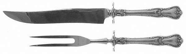 Memory Lane (Sterling, 1949) Small Steak 2-Piece Carving Set w/Stainless Blade