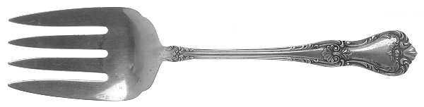 Memory Lane (Sterling, 1949) Medium Solid Cold Meat Serving Fork
