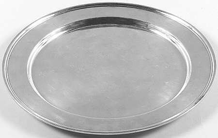 Sterling Hollowware Medium Round Sterling Tray