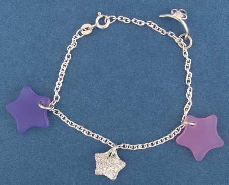 Sterling Hollowware Princess Charm Bracelet by Lunt Silver