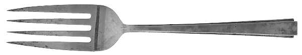 Modern Classic (Sterling, 1934, No Monos) Small Solid Cold Meat Serving Fork by Lunt Silver