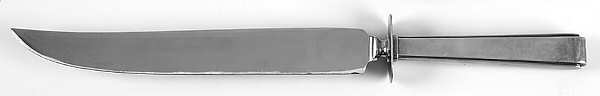 Modern Classic (Sterling, 1934, No Monos) Large Stainless Blade Roast Carving Knife
