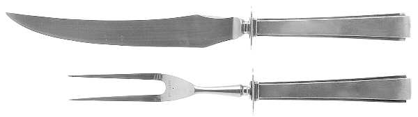 Modern Classic (Sterling, 1934, No Monos) Small Stainless Blade 2-Piece Steak Carving Set