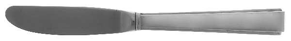 Modern Classic (Sterling, 1934, No Monos) Modern Hollow Butter Spreader (Stainless)