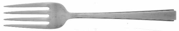 Modern Classic (Sterling, 1934, No Monos) Individual Salad Fork by Lunt Silver