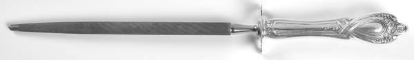 Monticello (Sterling, 1908) Large Knife Sharpener-Steel Rod w/Sterling Guard
