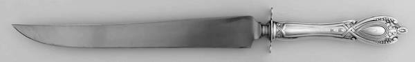 Monticello (Sterling, 1908) Large Carving/Roast Knife StnlBl w/Sterling Guard