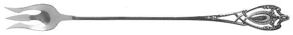 Monticello (Sterling, 1908) Long Handle Pickle/Olive Fork