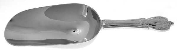 Monticello (Sterling, 1908) Ice Scoop with Stainless Bowl
