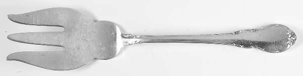 Modern Victorian (Sterling, 1941, No Monos) Large Solid Fish Serving Fork