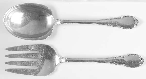 Modern Victorian (Sterling, 1941, No Monos) (2 Pc) Solid Salad Set