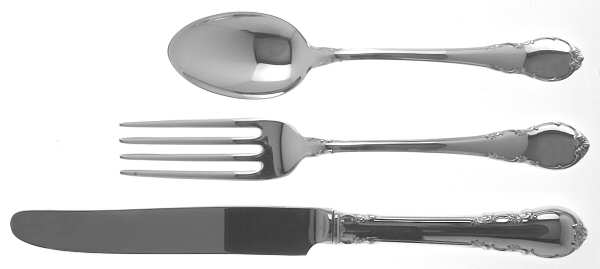 Modern Victorian (Sterling, 1941, No Monos) 3 Piece Youth Set (Knife, Fork & Spoon)