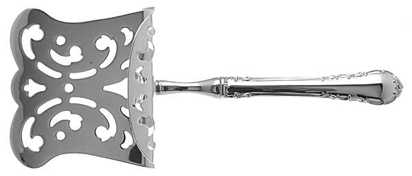 Modern Victorian (Sterling, 1941, No Monos) Hollow Asparagus Server with Silverplate Hood