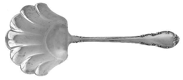 Modern Victorian (Sterling, 1941, No Monos) Solid Nut Serving Spoon