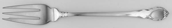 Modern Victorian (Sterling, 1941, No Monos) Solid Buffet Serving Fork