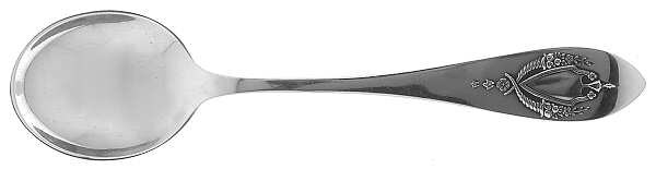 Mount Vernon (Sterling, 1905) Small Short Handle Chocolate Spoon