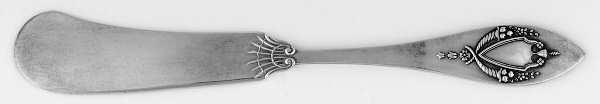 Mount Vernon (Sterling, 1905) Large Flat Handle Butter Spreader