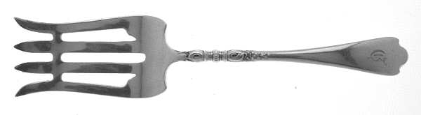Nellie Custis (Sterling, 1915) Small Solid Cold Meat Serving Fork