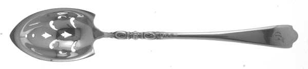 Nellie Custis (Sterling, 1915) Pierced Bowl Short Handle Olive Spoon