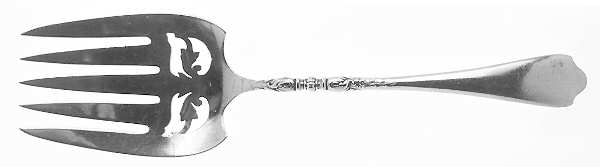 Nellie Custis (Sterling, 1915) Solid Salad Serving Fork