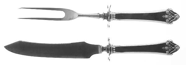 Orleans (Sterling, 1914) Small Stainless Blade 2-Piece Steak Carving Set