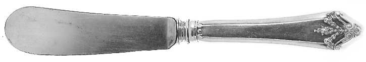 Orleans (Sterling, 1914) Butter Spreader Hollow Hdl-Paddle/Stainless Blade