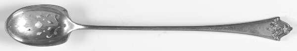 Orleans (Sterling, 1914) Pierced Bowl Long Handle Olive Spoon
