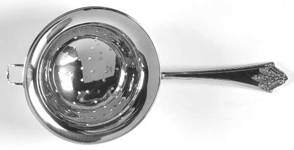 Orleans (Sterling, 1914) Individual Overcup Tea Strainer with Silverplate Bowl