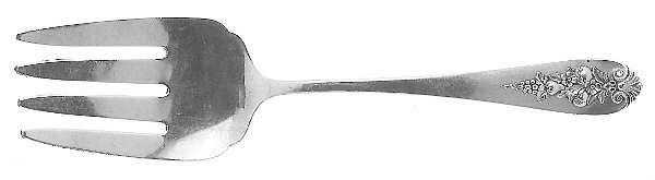 Pendant of Fruit (Sterling, 1939) Solid Salad Serving Fork
