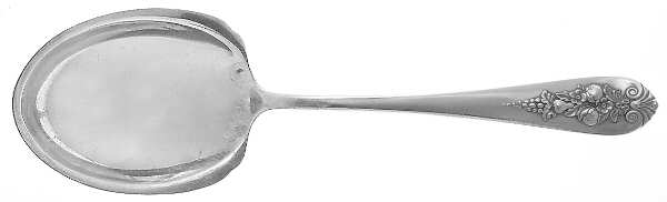Pendant of Fruit (Sterling, 1939) Solid Salad Serving Spoon