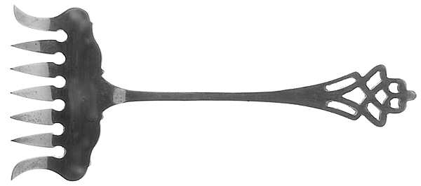 Pynchon (Sterling, 1910) Large Solid Tined Sardine Serving Fork
