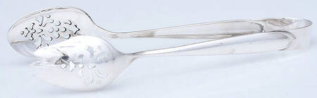 Raindrop (Sterling, 1959) Ice Serving Tongs Small HC