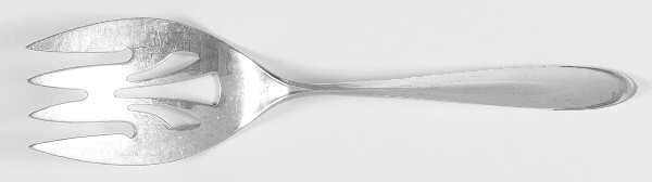 Raindrop (Sterling, 1959) Medium Solid Cold Meat Serving Fork