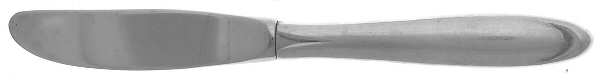 Raindrop (Sterling, 1959) Modern Hollow Butter Spreader (Stainless)
