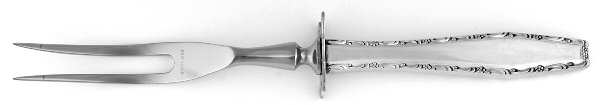 Rapallo (Sterling, 1968) Small Carving Fork W/Sterling Guard